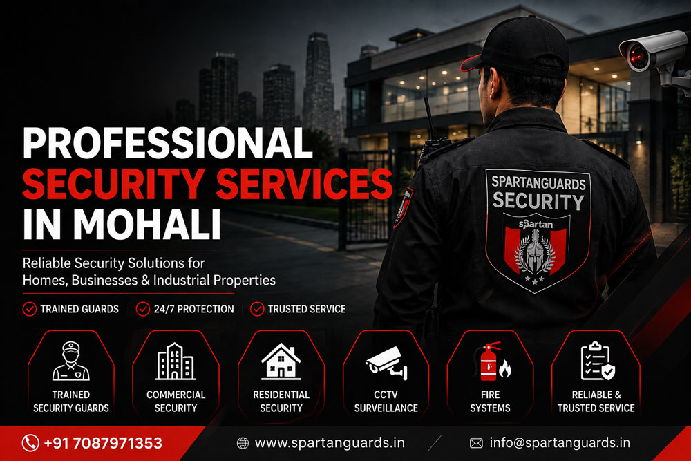 Professional security services in Mohali with trained security guard